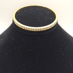 Vintage Goldtone Rhinestone Bangle Avon